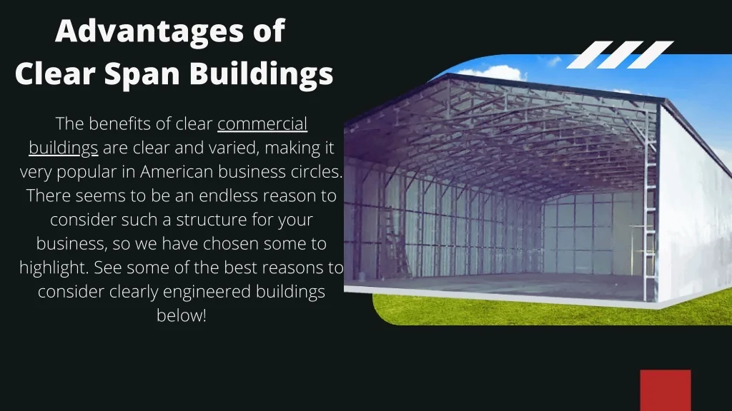 PPT - Benefits of Clear Span Buildings PowerPoint Presentation, free ...