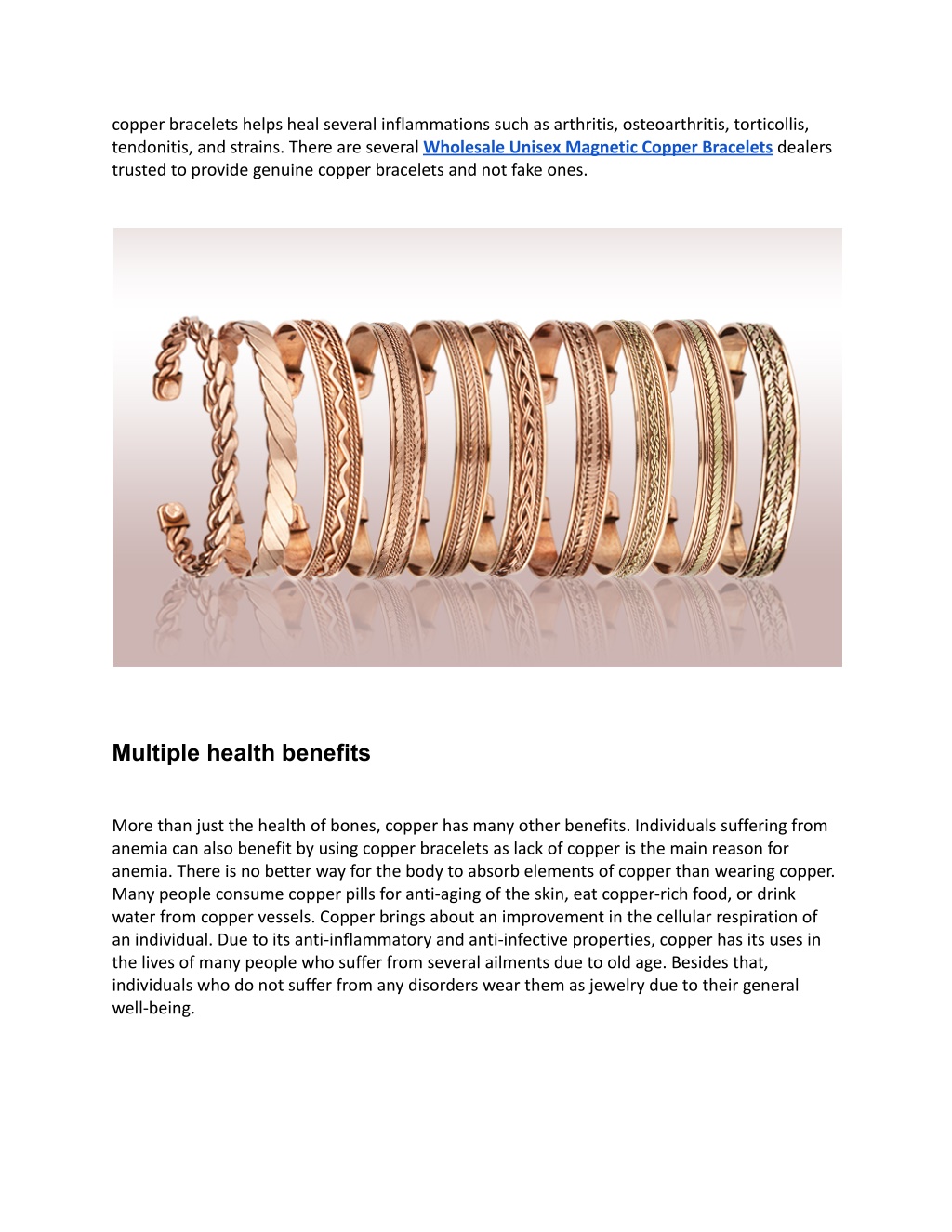 Benefits Of Copper Bracelets - YouTube