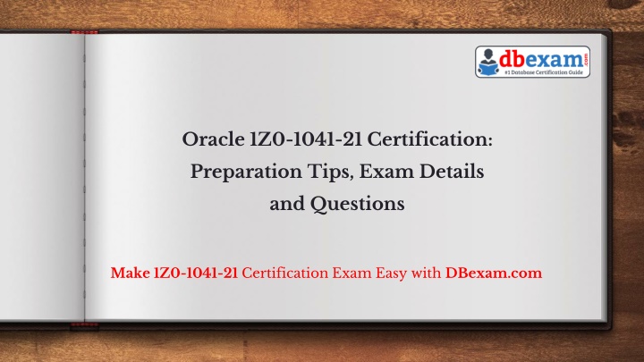 Exam 1Z0-1041-21 Vce Format