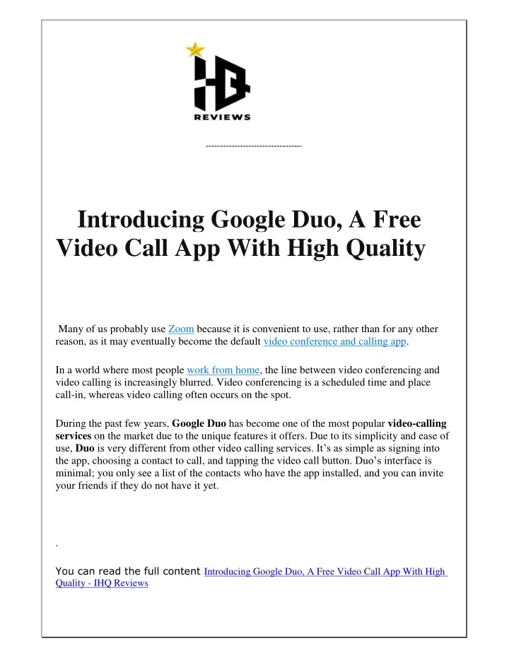 ppt-introducing-google-duo-a-free-video-call-app-with-high-quality