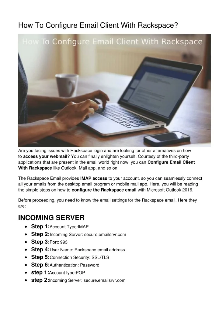 PPT How To Configure Email Client With Rackspace_pdfconverted
