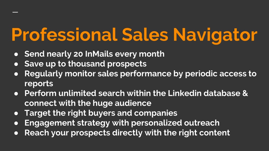 sales navigator presentation