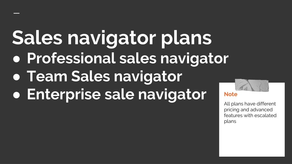 linkedin sales navigator presentation