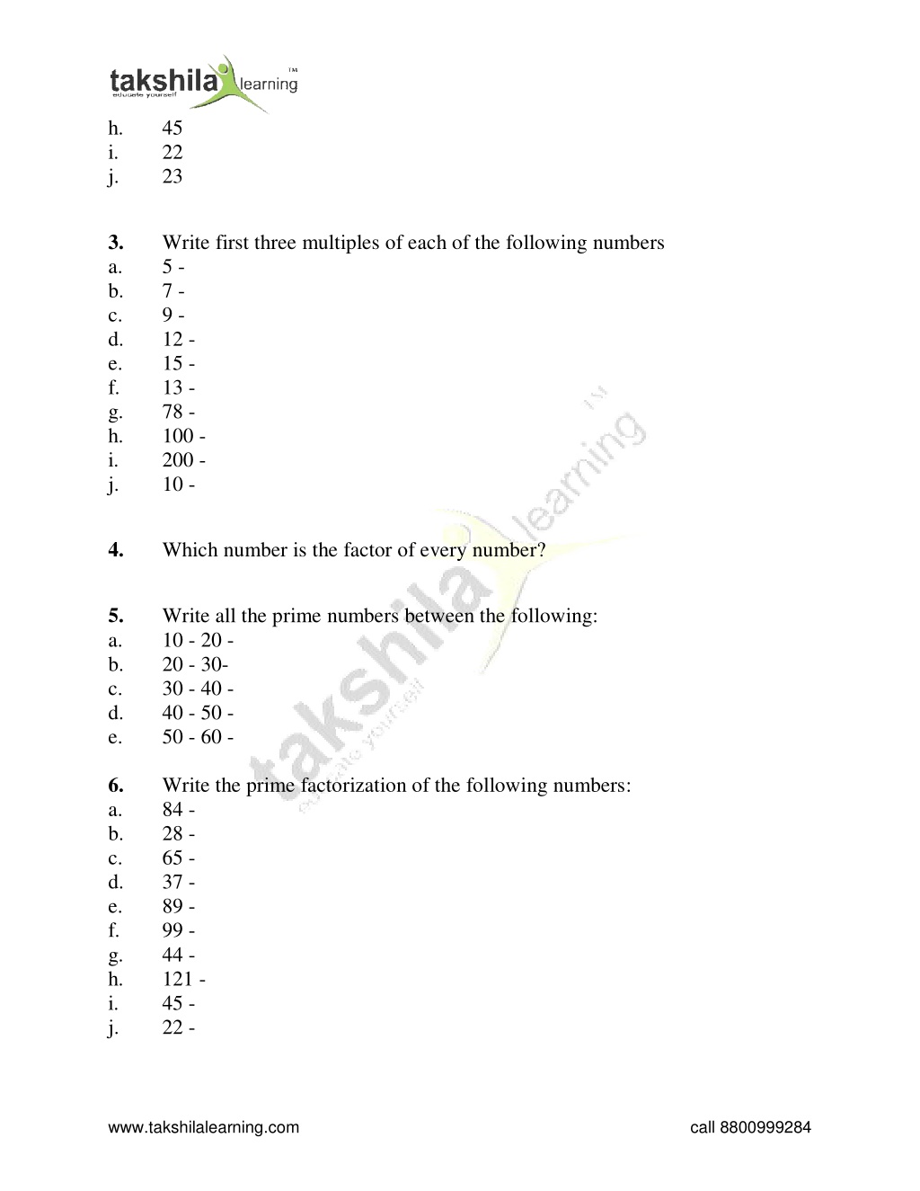 PPT - CLASS 6 MATHS WORKSHEET - PLAYING WITH NUMBERS PowerPoint ...