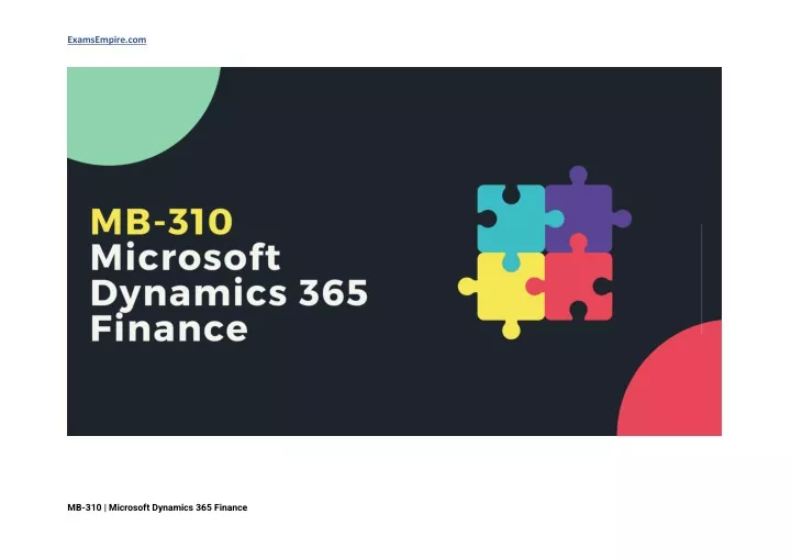 Exam Sample MB-310 Questions