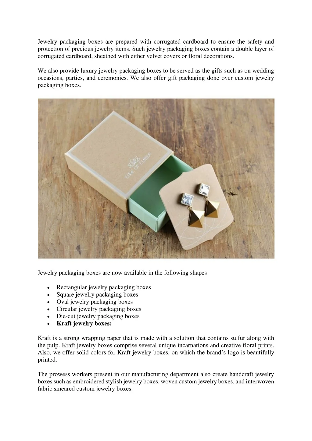 PPT - Why Entrepreneurs Suggest Custom Jewelry Boxes Business To The ...