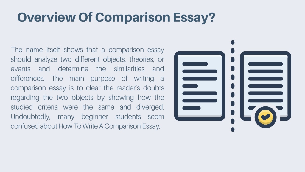 write about comparison essay