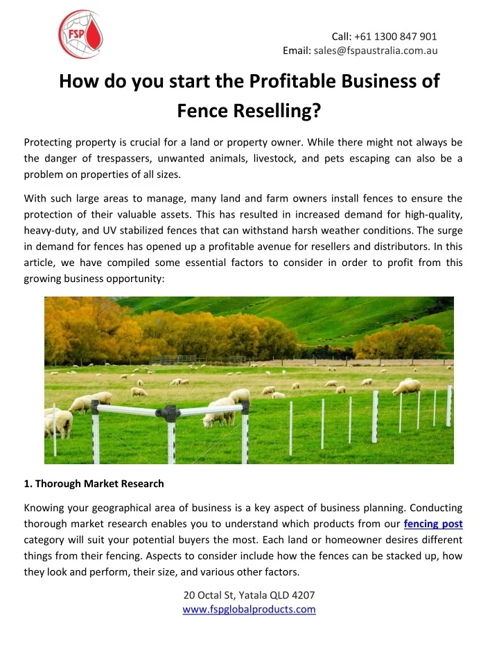 PPT How do you Start the Profitable Business of Fence Reselling