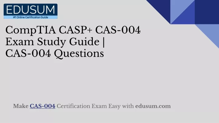 CAS-004 Certification Exam Dumps