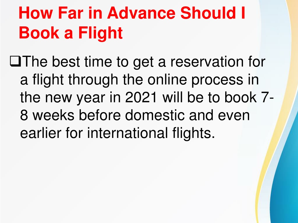 PPT How Far in Advance Should I Book a Flight PowerPoint Presentation