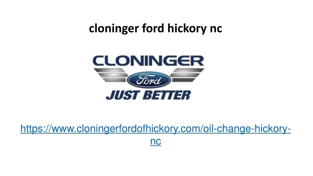 PPT Ford Oil Change Specials PowerPoint Presentation, free download