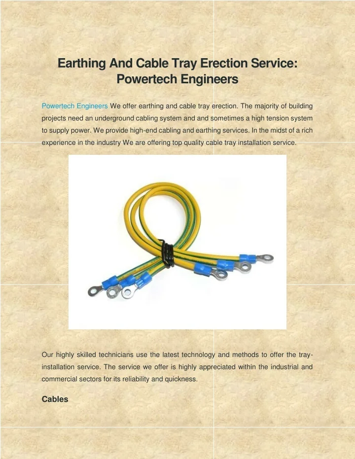 PPT Powertech Engineers Turnkey Electrical Contractors PowerPoint