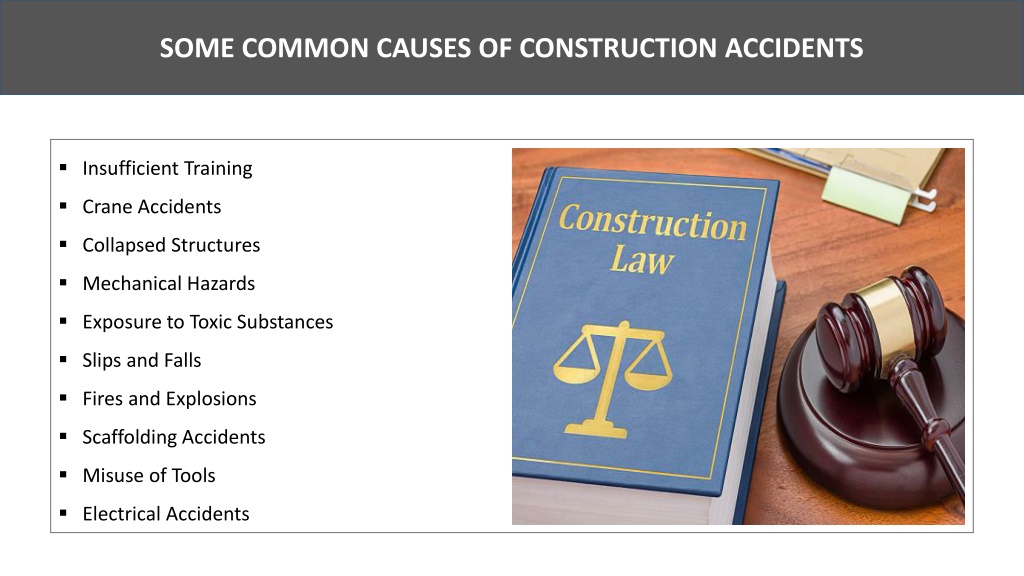 PPT - Some Common Causes Of Construction Accidents PowerPoint ...