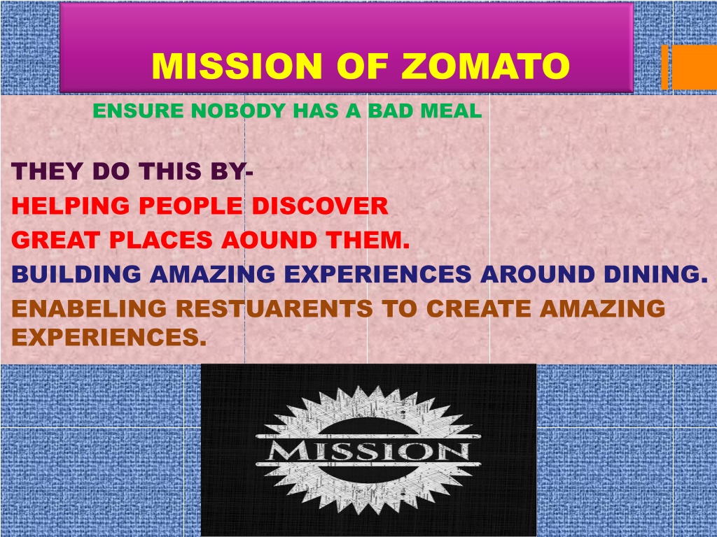 ppt presentation on zomato