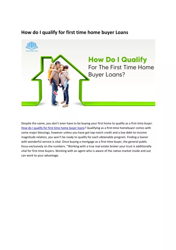 First Time Home Buyer Idaho Qualifications