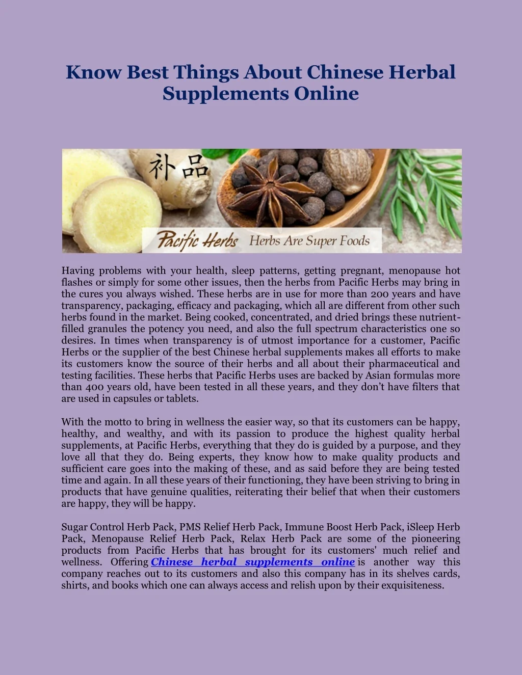 PPT Know Best Things About Chinese Herbal Supplements Online PowerPoint Presentation ID11043965