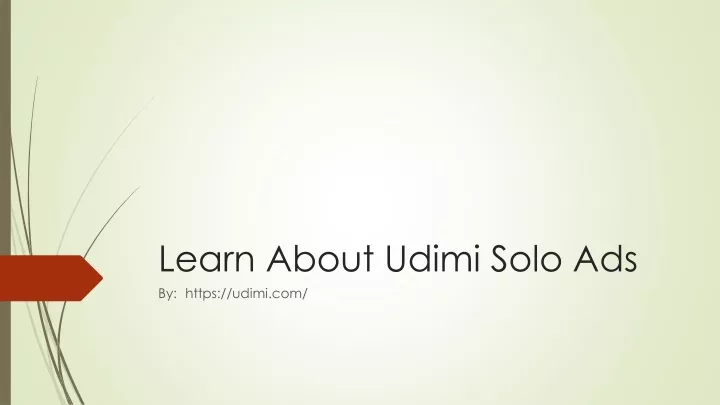 learn about udimi solo ads n.