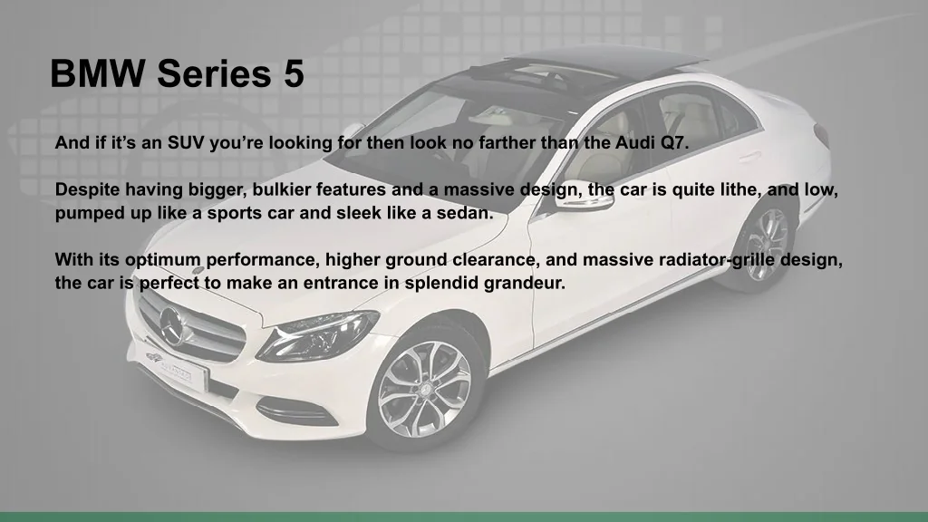 PPT 5 Second hand luxury cars under 20 lakhs PowerPoint Presentation