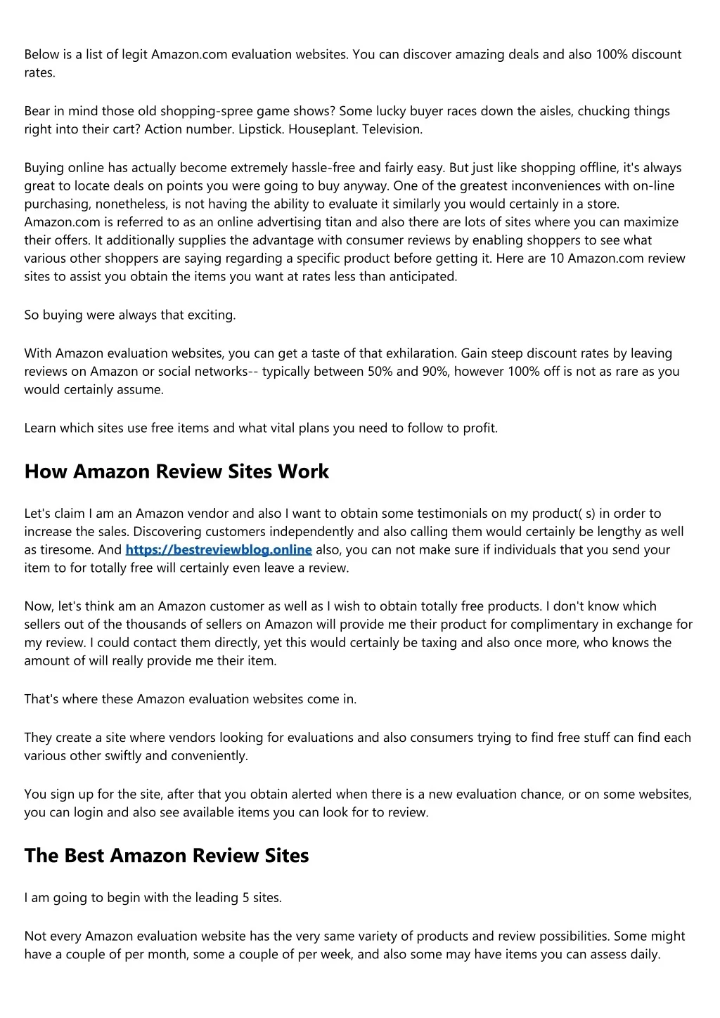 PPT Best Amazon Products Review Sites PowerPoint Presentation, free