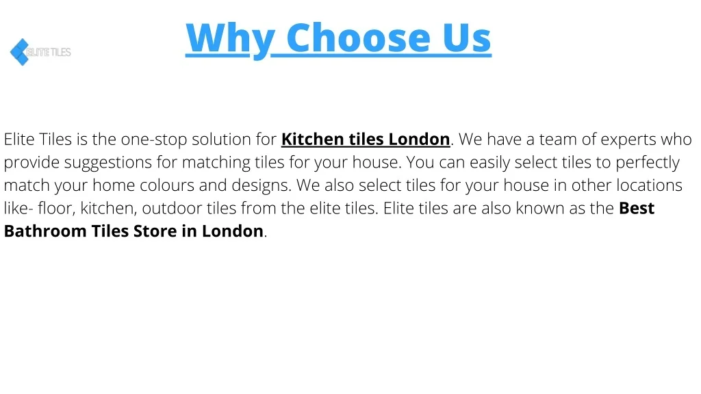 PPT Best Quality Kitchen Tiles London Elite Tiles PowerPoint