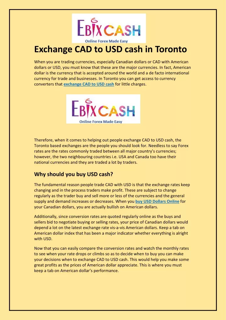 ppt-exchange-cad-to-usd-cash-in-toronto-powerpoint-presentation-free