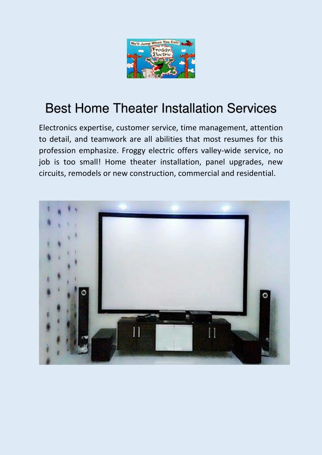 Home Theater Installation Services | Geeks on Site
