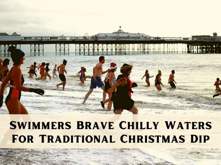 swimmers brave chilly waters for traditional christmas dip n.