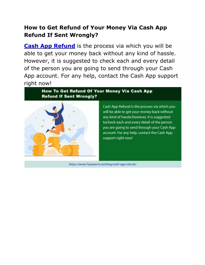 Ppt How To Get Refund Of Your Money Via Cash App Refund If Sent Wrongly Powerpoint