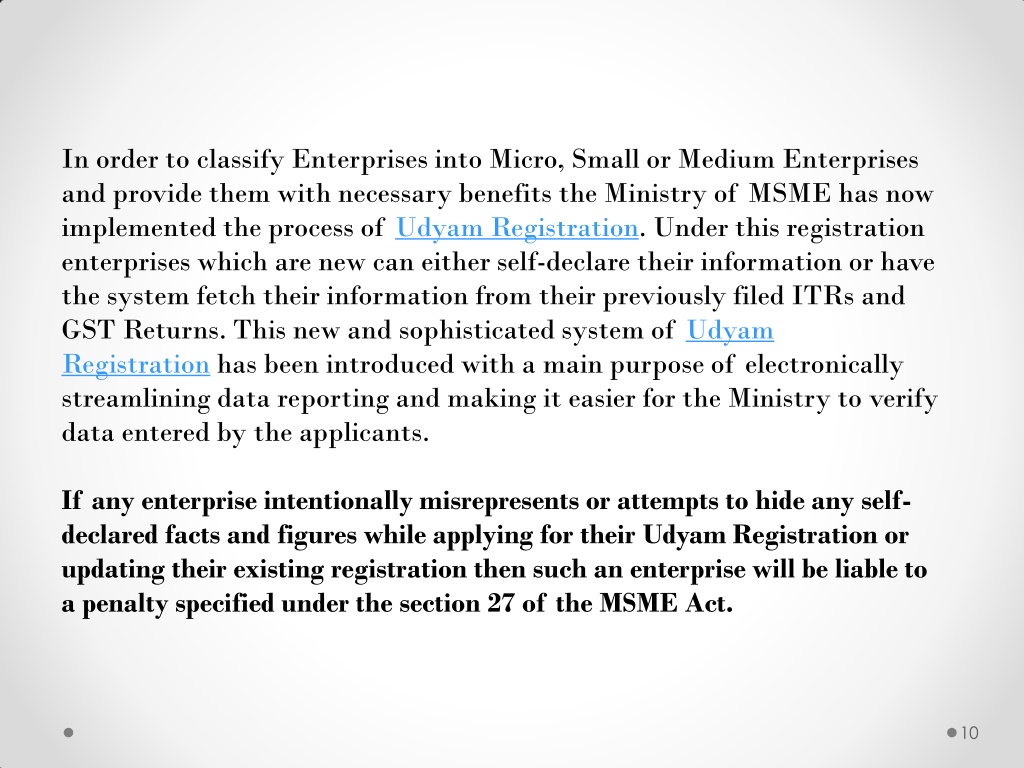 PPT What are the basis for classification of Micro, Small or Medium