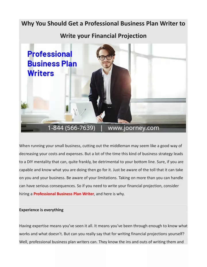 get a professional business plan