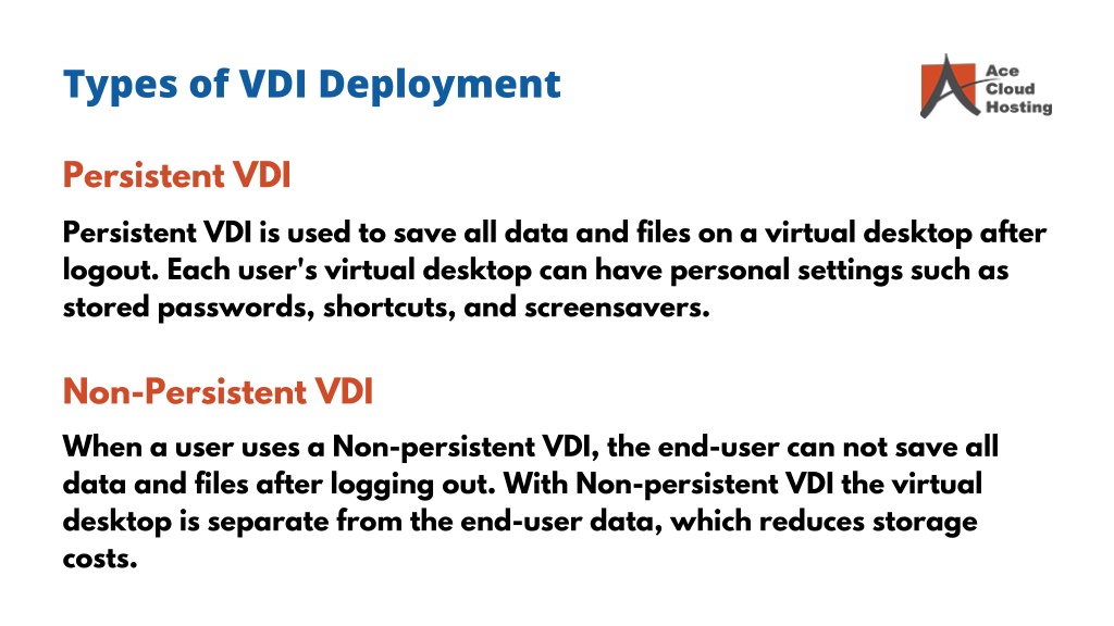 PPT - What Is VDI (Virtual Desktop Infrastructure) - Ace Cloud Hosting ...