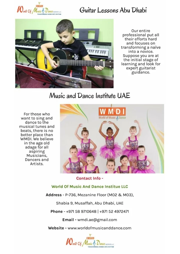 PPT Guitar Lessons Abu Dhabi PowerPoint Presentation, free download