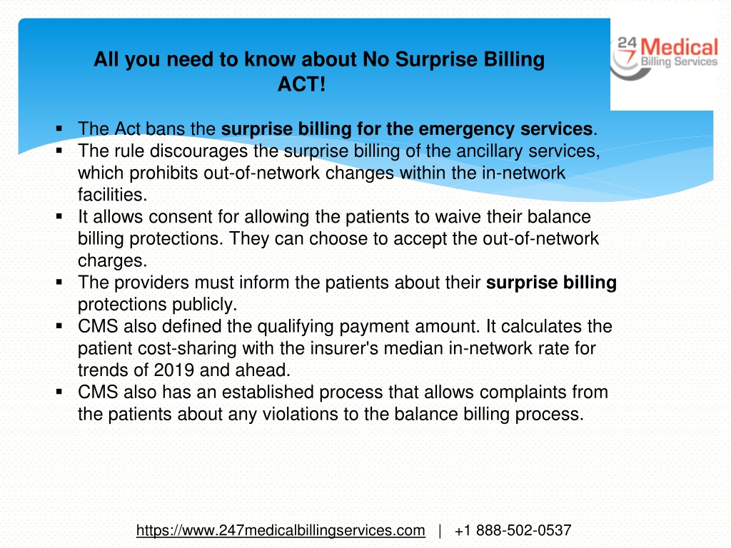 PPT All you need to know about No Surprise Billing ACT PowerPoint