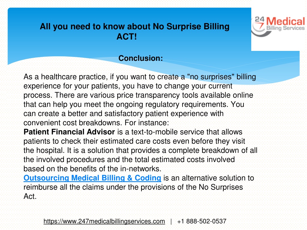 PPT All you need to know about No Surprise Billing ACT PowerPoint