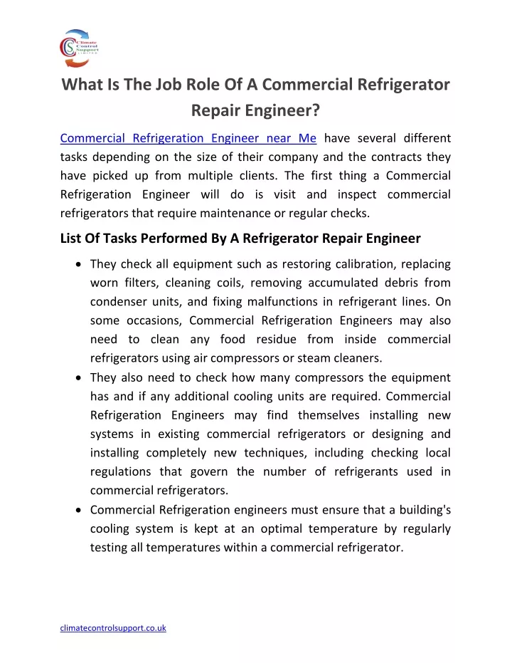 ppt-what-is-the-job-role-of-a-commercial-refrigerator-repair-engineer