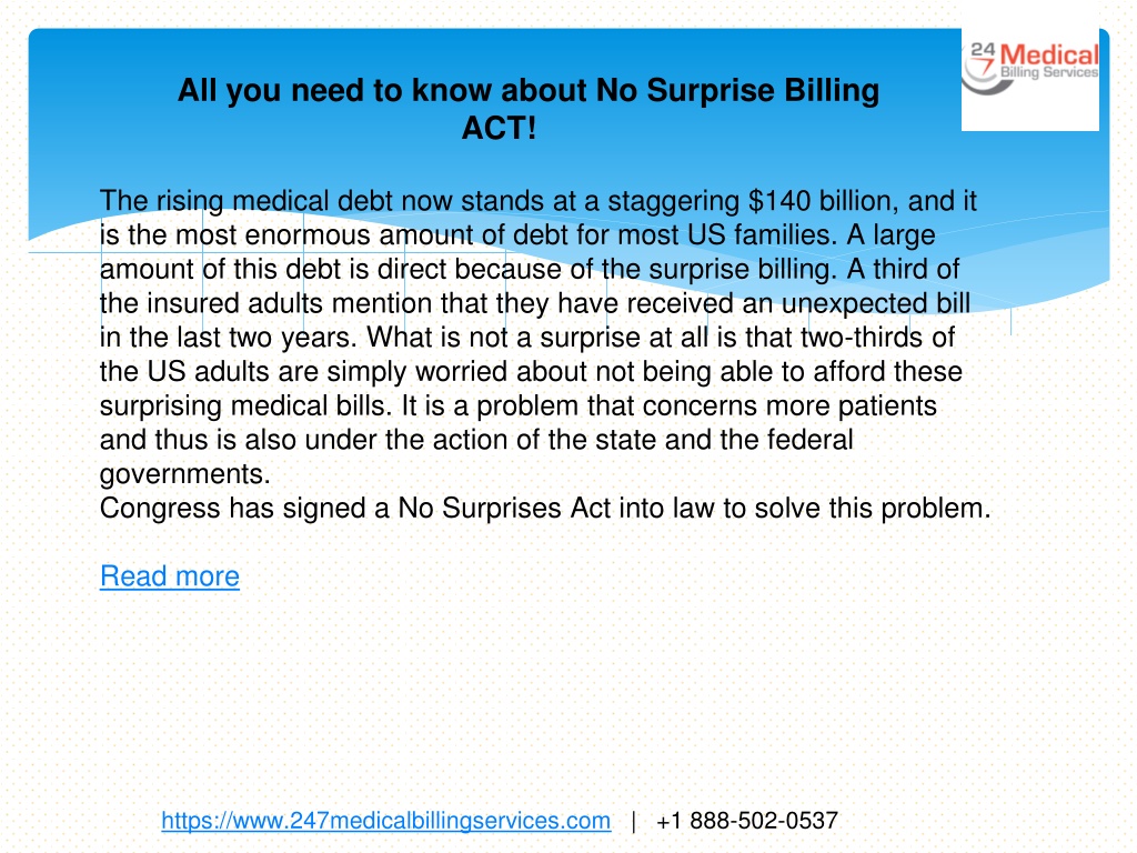 PPT All you need to know about No Surprise Billing ACT PowerPoint