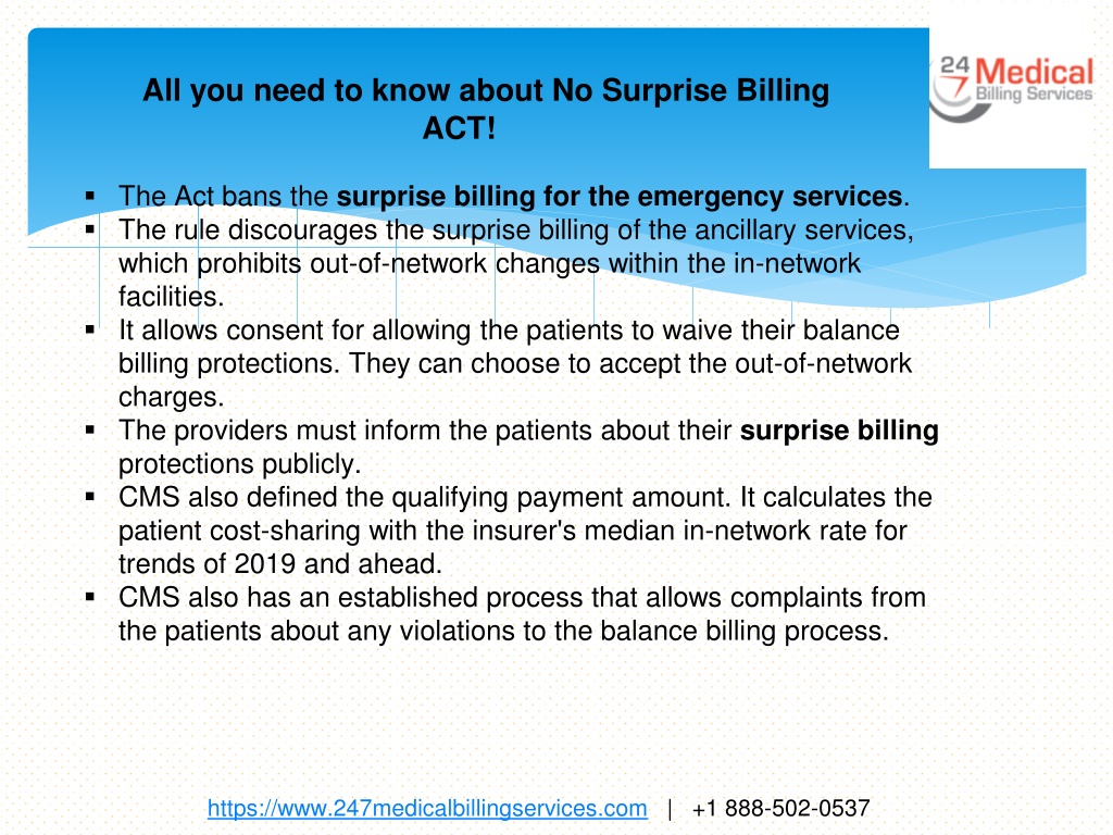 PPT All you need to know about No Surprise Billing ACT PowerPoint