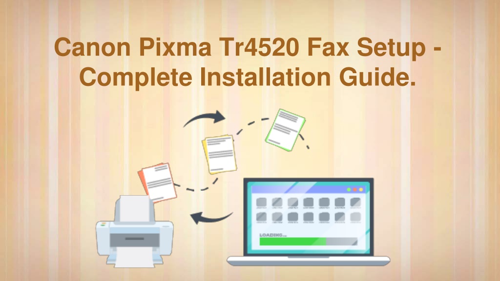 PPT Canon Pixma Tr4520 Fax Setup Complete Installation Guide