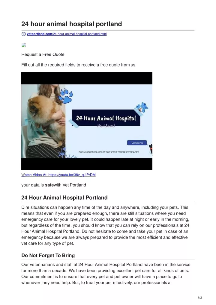 ppt-24-hour-animal-hospital-portland-powerpoint-presentation-free