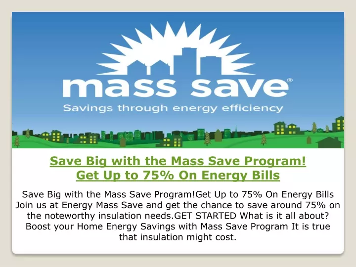 PPT Home Energy Mass Save PowerPoint Presentation, free download