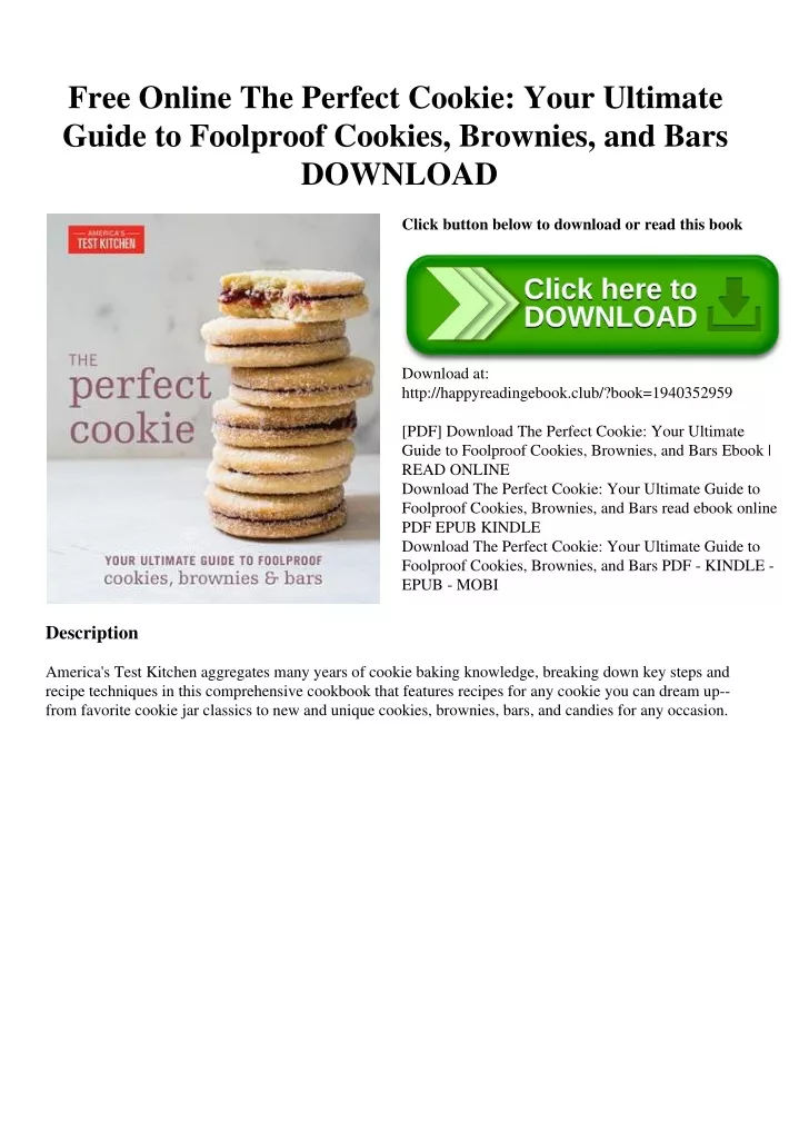 PPT - Free Online The Perfect Cookie Your Ultimate Guide To Foolproof ...