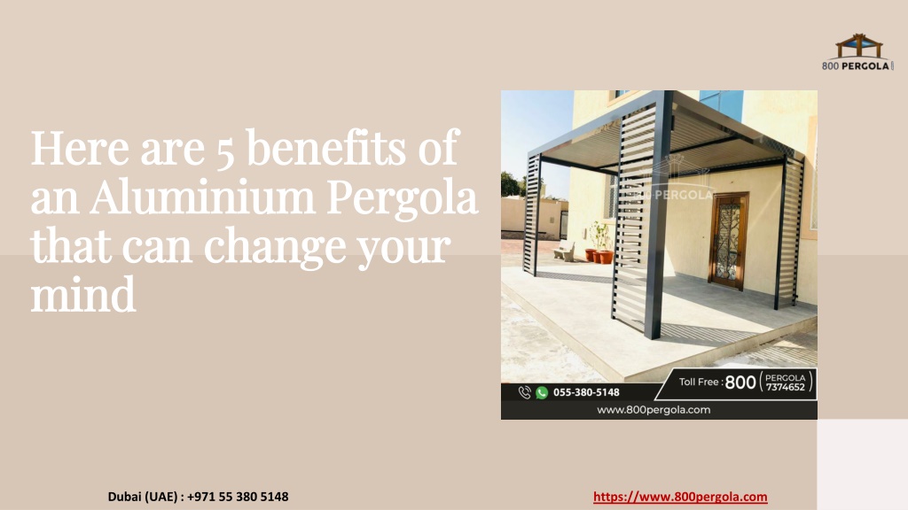 Ppt Benefits Of Installing Aluminium Pergolas Powerpoint