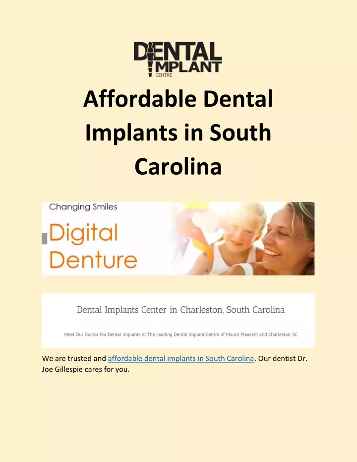 3 on 6 dental implants cost near south carolina