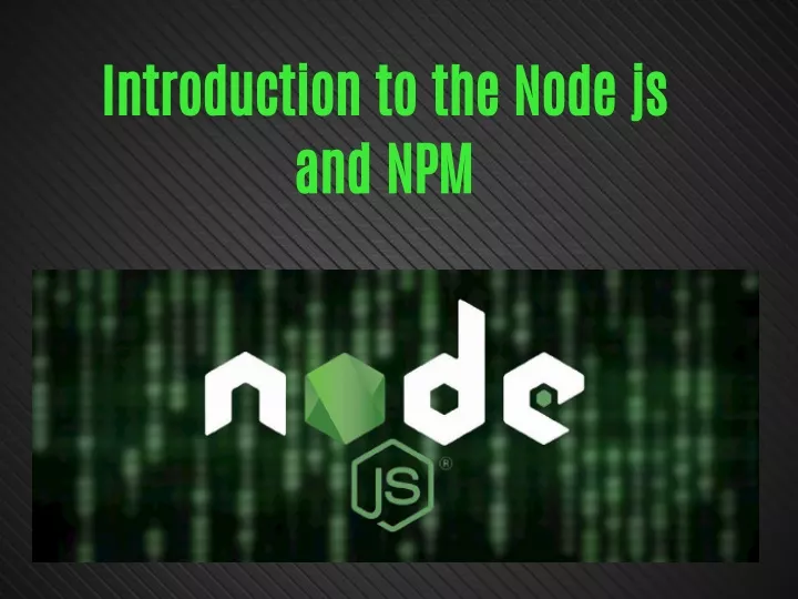 node js presentation ppt