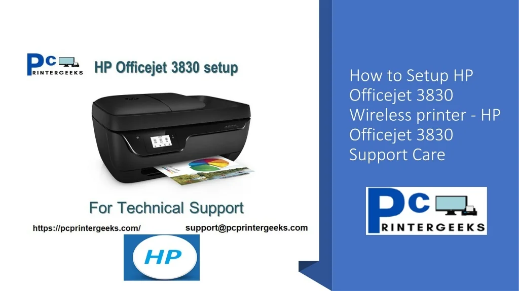 PPT - How to Setup HP Officejet 3830 Wireless printer - HP Officejet ...