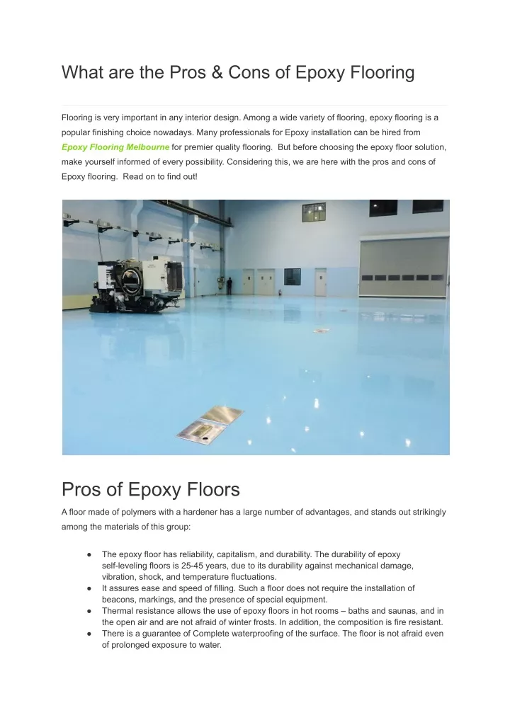 PPT What Are The Pros Cons Of Epoxy Flooring PowerPoint   What Are The Pros Cons Of Epoxy Flooring N 