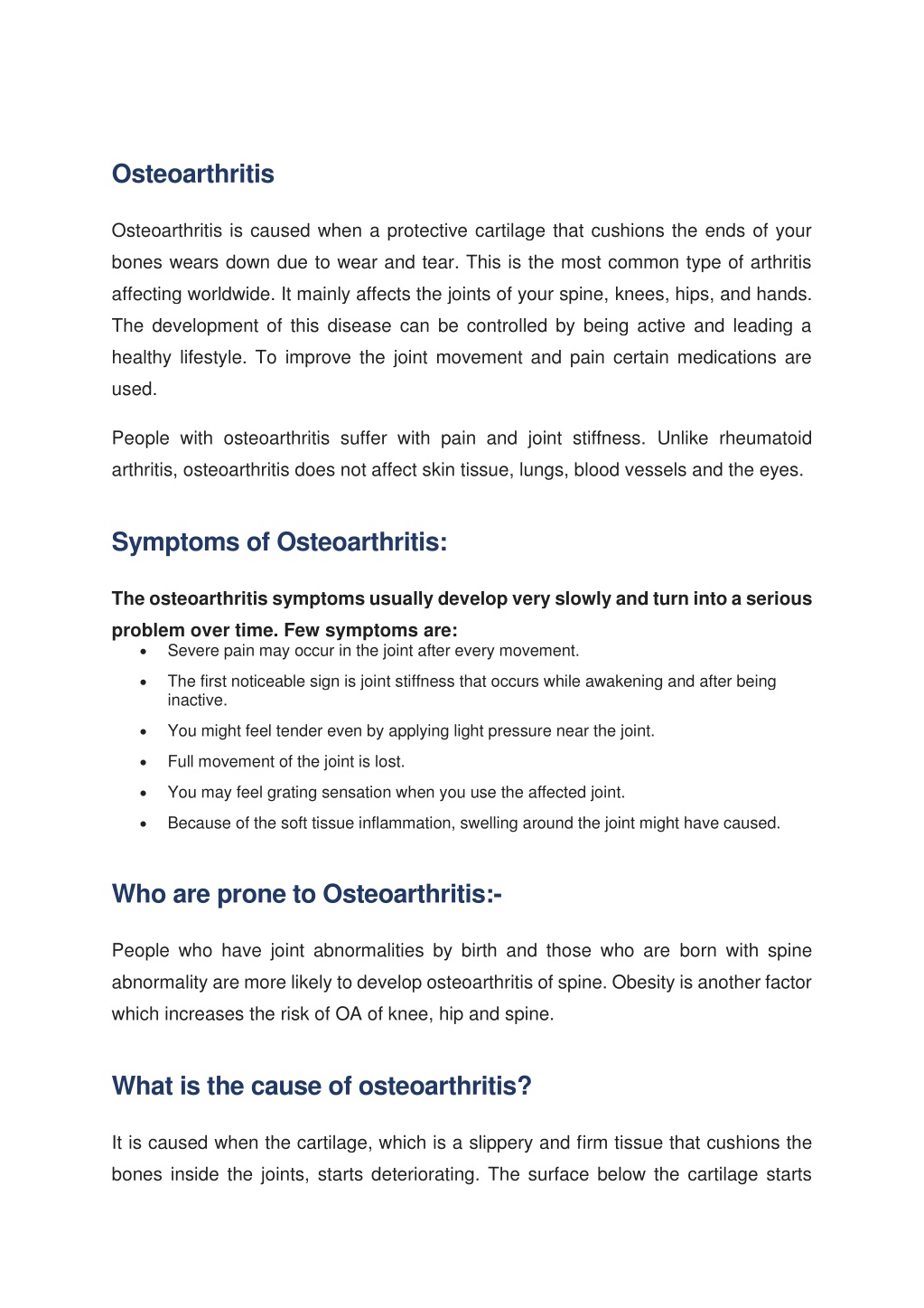 PPT - Osteoarthritis PowerPoint Presentation, free download - ID:11056613