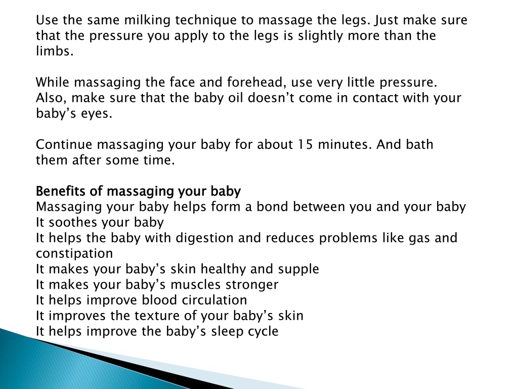 PPT - All You Need To Know About Massaging Your Baby In Winters ...