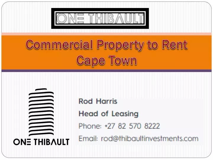 PPT Commercial Property to Rent Cape Town PowerPoint Presentation