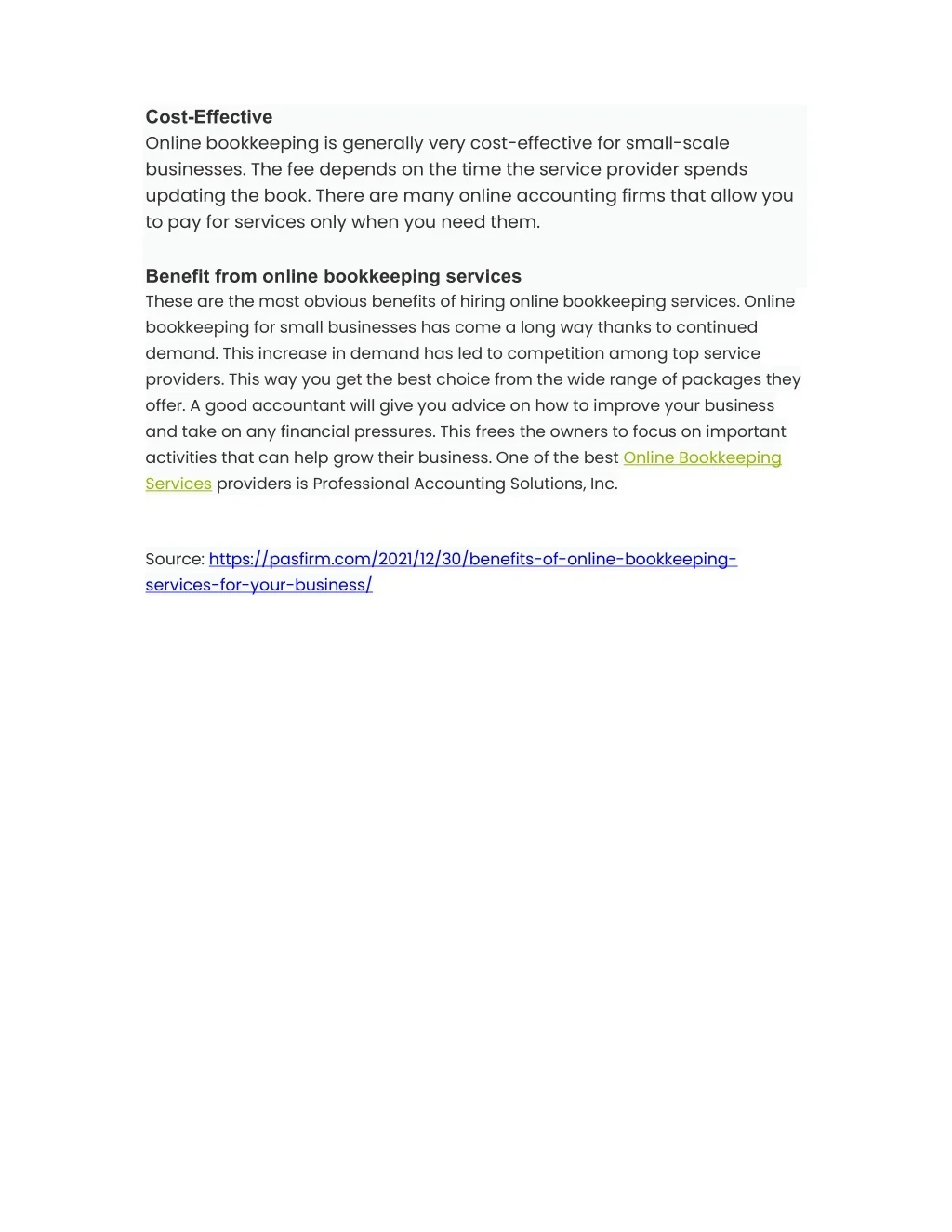 PPT - Benefits Of Online Bookkeeping Services For Your Business ...